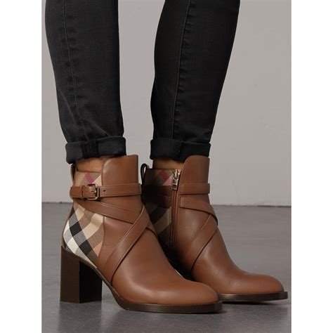 burberry brown ankle boots|Burberry Ankle Boots & Booties for Women .